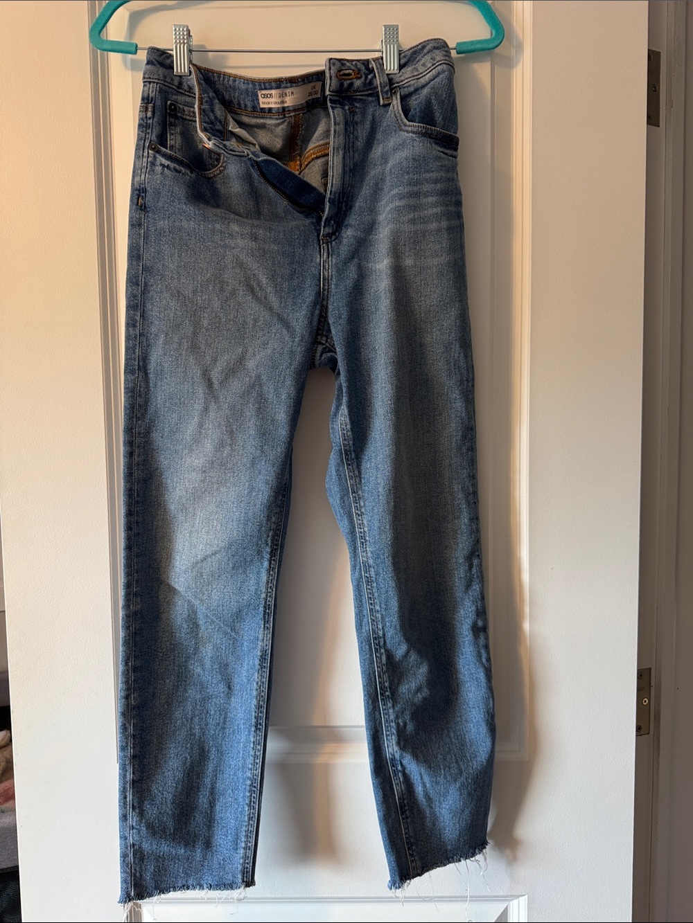 ASOS Light Blue Women's Straight-Leg Jeans